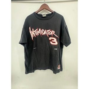 Vintage Nutmeg Mills Dale Earnhardt Intimidator NASCAR Shirt Black XL